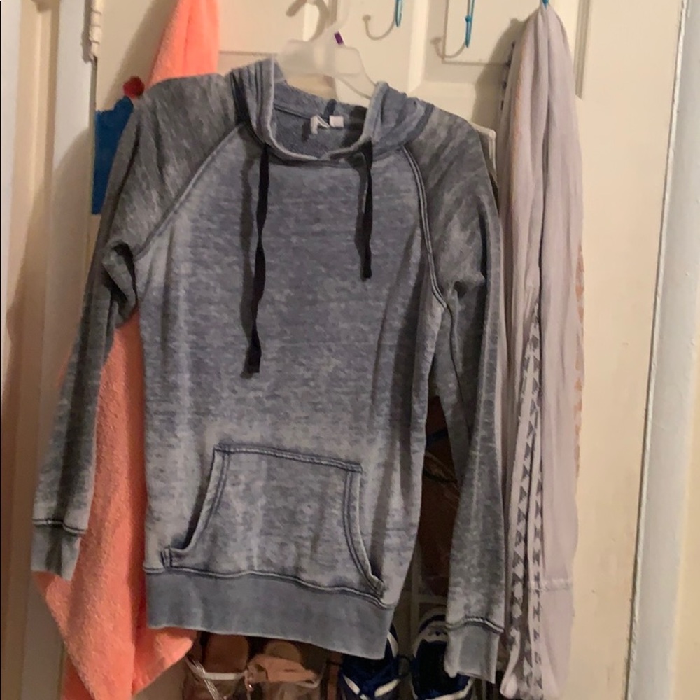 Blue hoodie